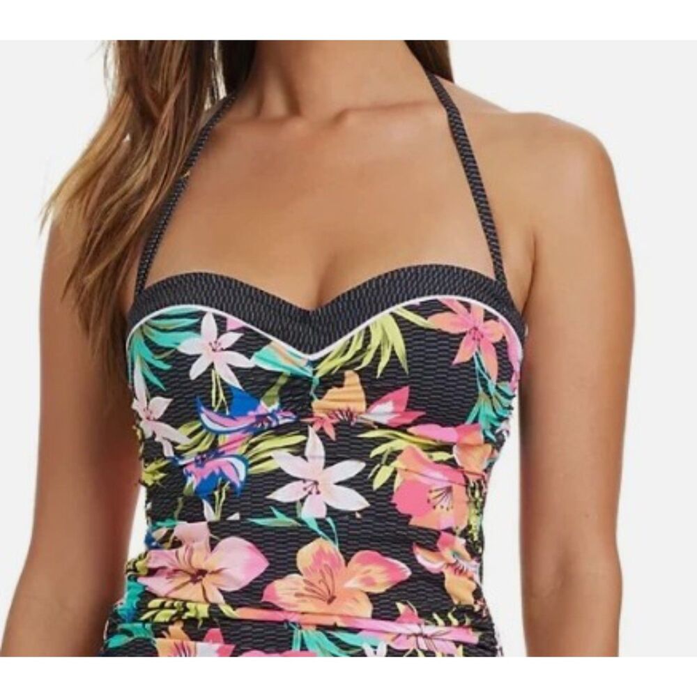 NWT Bleu By Rod Beattie Women's Sweet Escape Tankini Top  SIZE 14